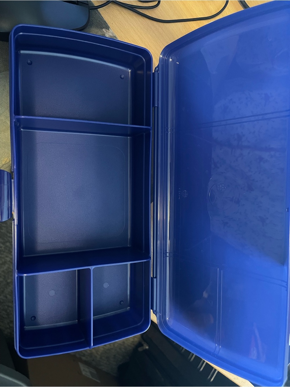 Tupperware Deep Blue Multi-Compartment Organizer